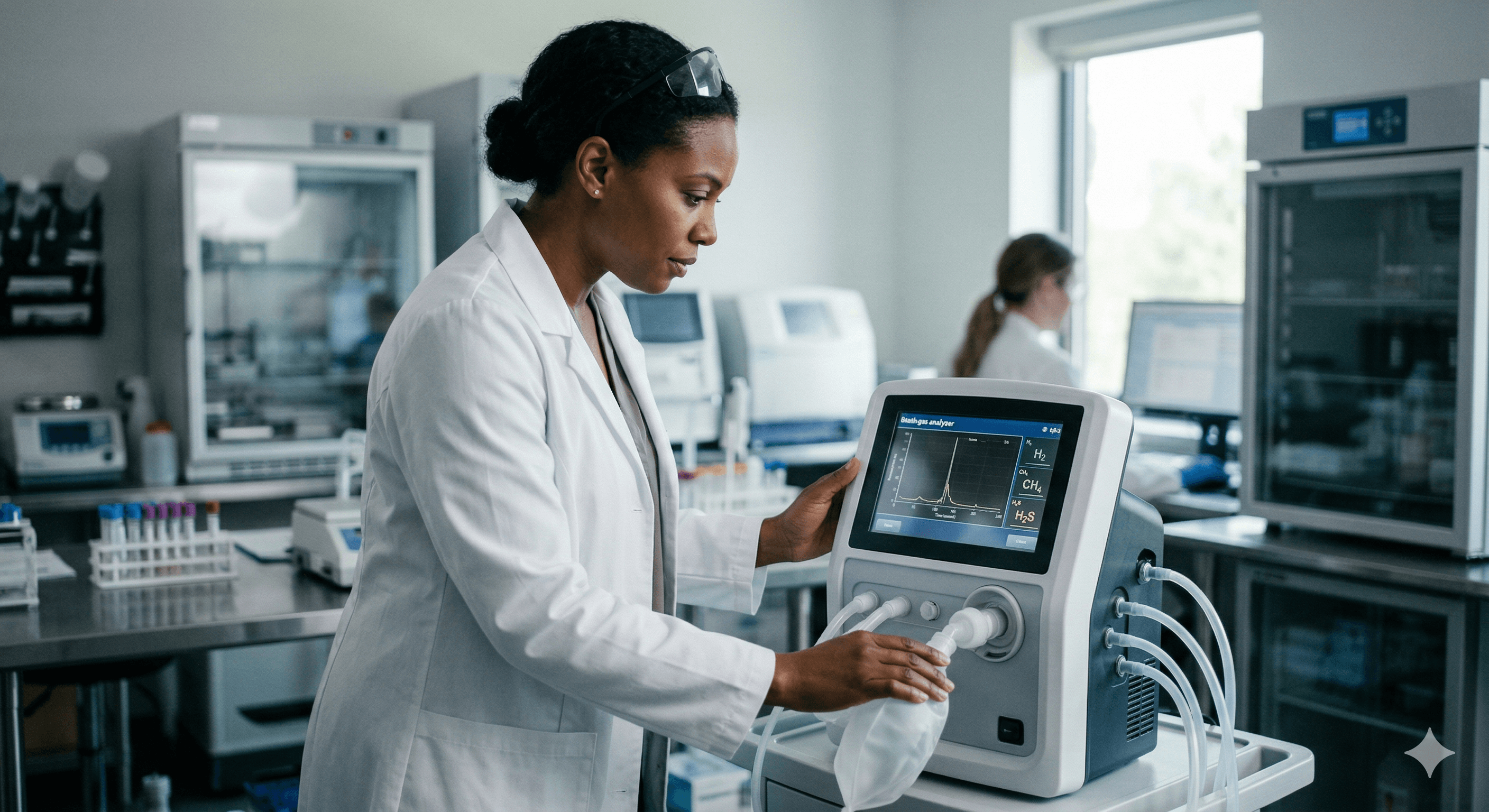 Wissenschaftliche Illustration von SIBO, die das bakterielle Ökosystem des Dünndarms zeigt